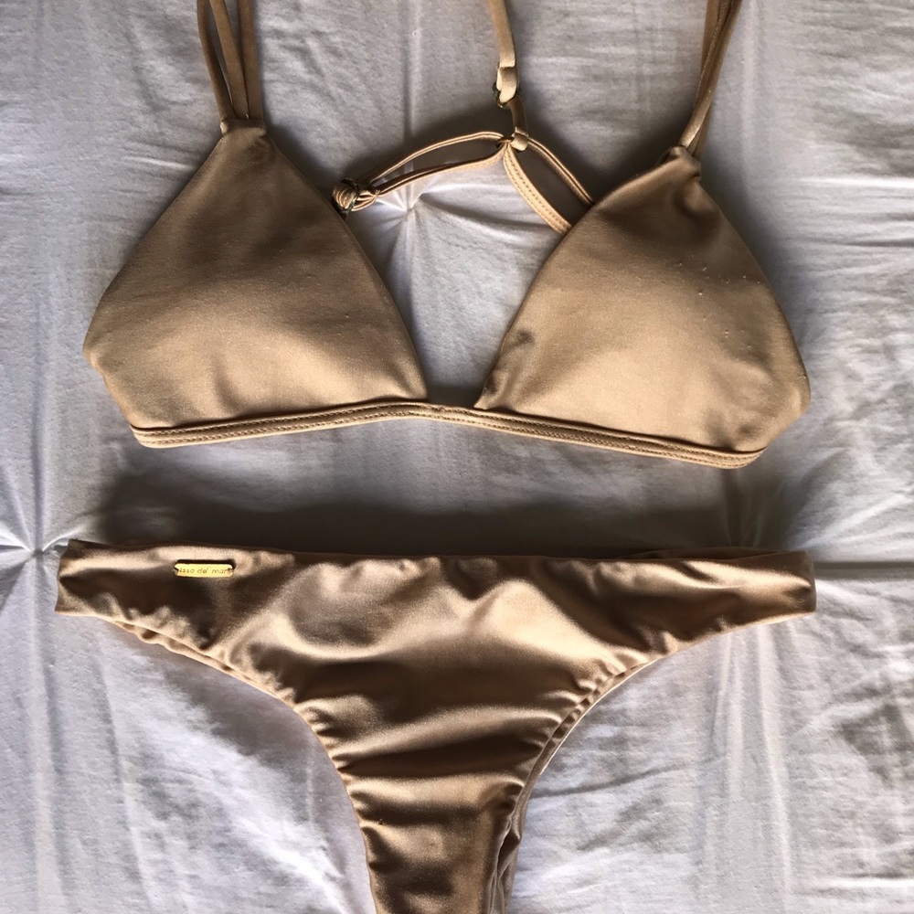 Rare Issa de’mar Gold Bikini Set